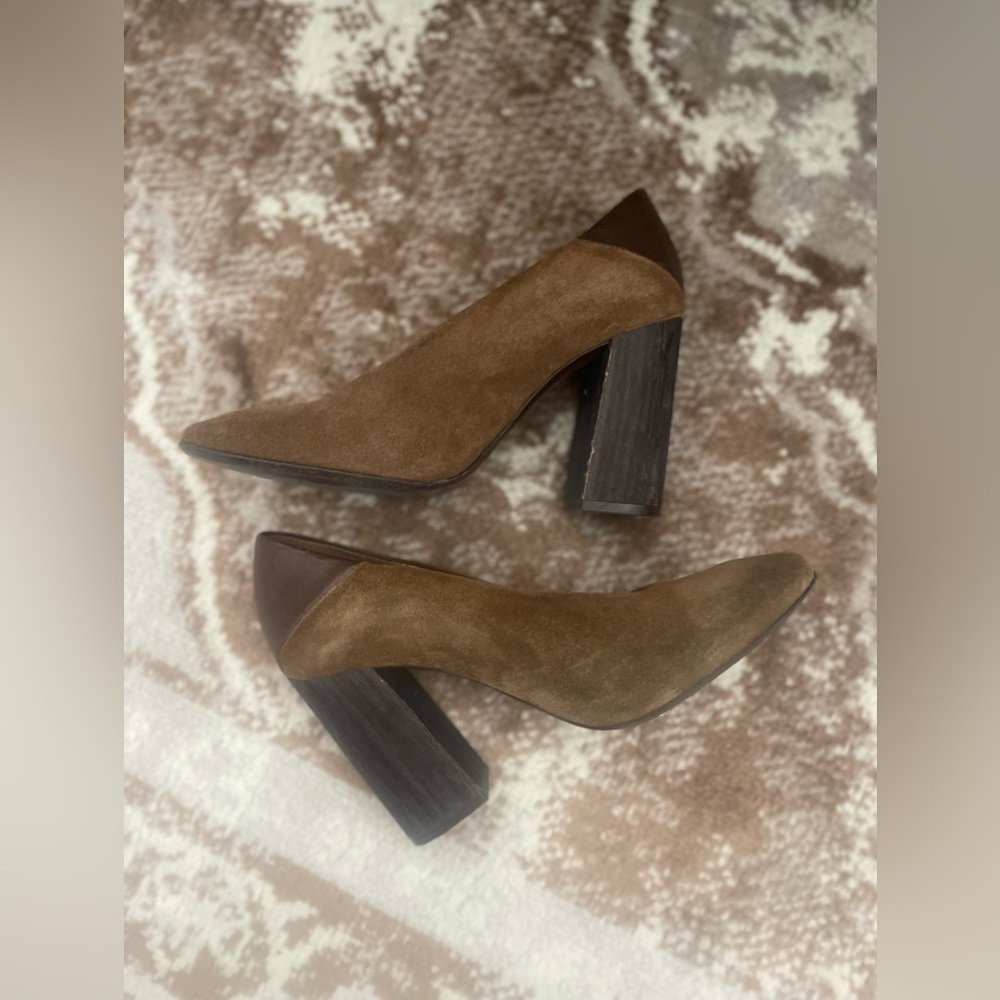 Free People heart block heels